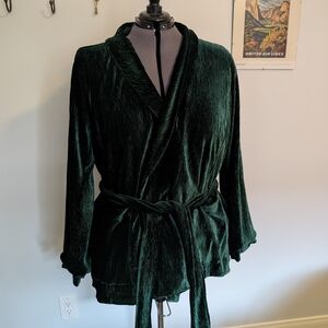 Luxurious Green Velvet Robe